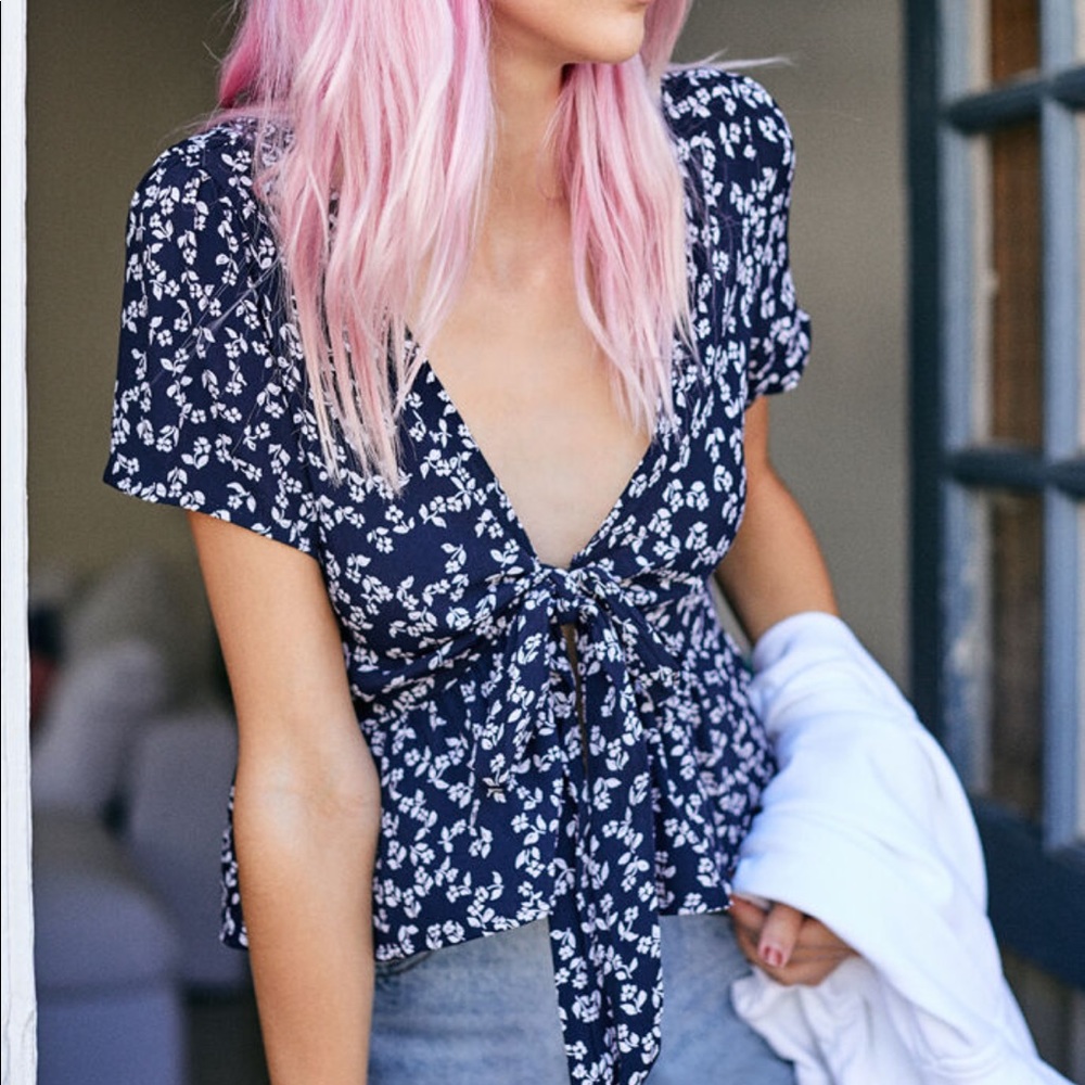 John Galt Front Tie Top